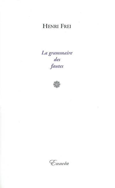 La grammaire des fautes