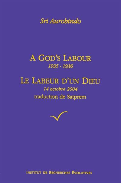 A god's labor : 1935-1936. Le labeur d'un dieu : 14 octobre 2004