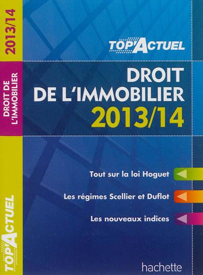 Droit de l'immobilier : 2013-14