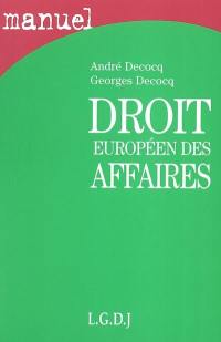 Droit européen des affaires