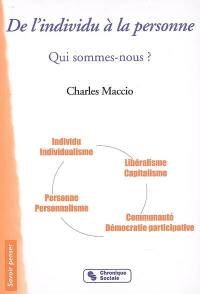 De l'individu à la personne : qui sommes-nous ?