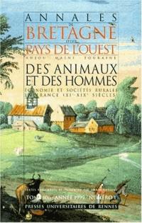 Annales de Bretagne et des pays de l'Ouest, n° 1 (1999). Des animaux et des hommes : économie et sociétés rurales en France (XIe-XXe siècles)