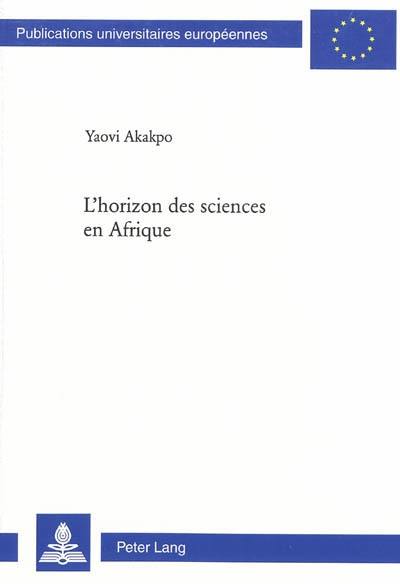 L'horizon des sciences en Afrique