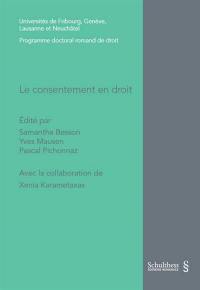 Le consentement en droit