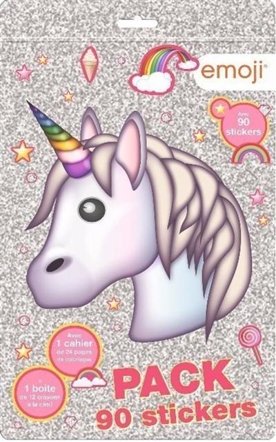 Emoji licorne : pack 90 stickers