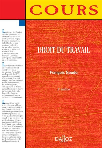 Droit du travail