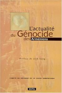 L'actualité du génocide des Arméniens