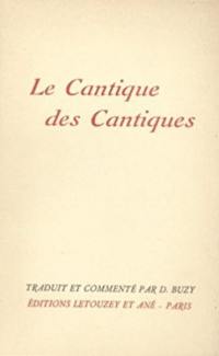 Le Cantique des cantiques