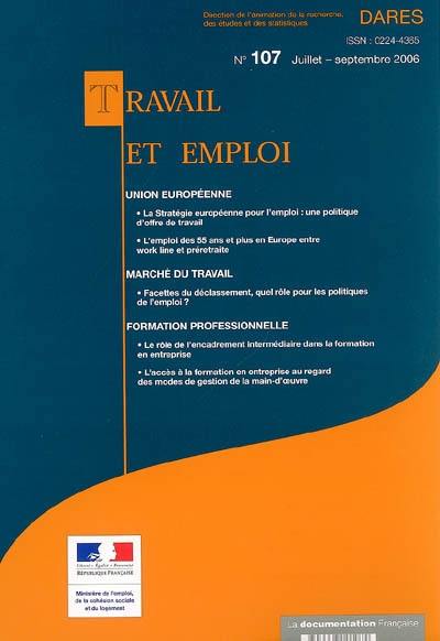 Travail et emploi, n° 107