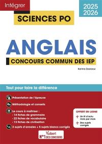 Anglais : concours commun des IEP, 2025-2026