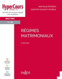 Régimes matrimoniaux