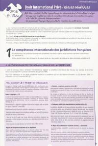 Droit international privé : règles générales