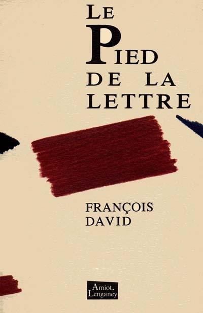 Le pied de la lettre