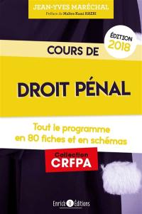 Cours de droit pénal : tout le programme en 80 fiches et en schémas