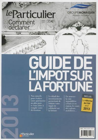 Guide de l'impôt sur la fortune 2013