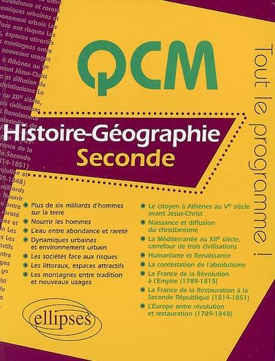 Histoire-géographie, seconde