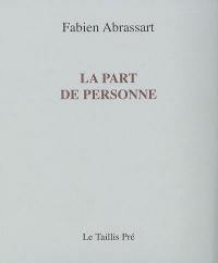 La part de personne