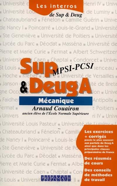 Sup et deug A, mécanique