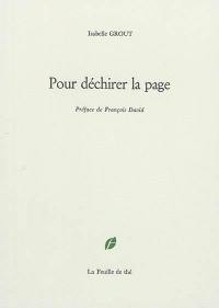 Pour déchirer la page