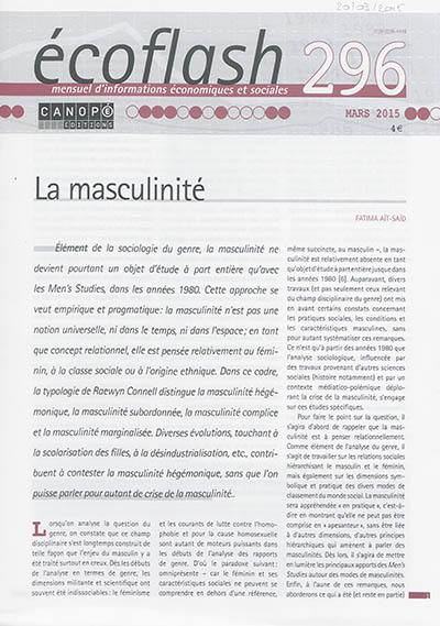 Ecoflash, n° 296. La masculinité