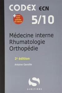 Médecine interne, rhumatologie, orthopédie