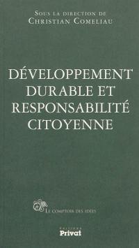 Développement durable et responsabilité citoyenne