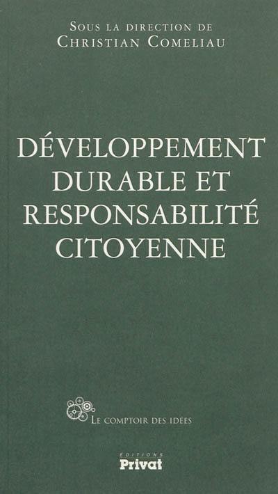 Développement durable et responsabilité citoyenne