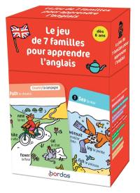 Le jeu de 7 familles pour apprendre l'anglais