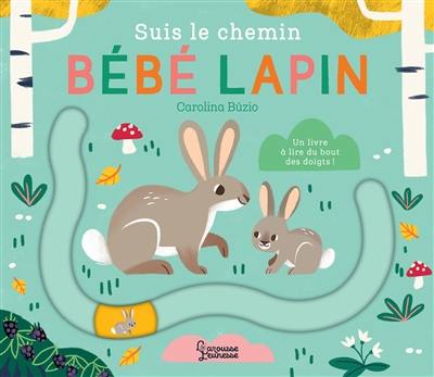 Suis le chemin bébé lapin : un livre à lire du bout des doigts !