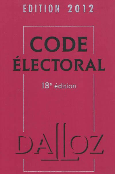 Code électoral 2012