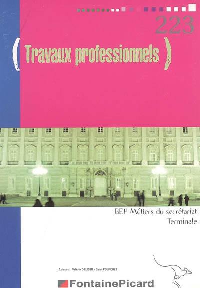 Travaux professionnels BEP métiers du secrétariat terminale