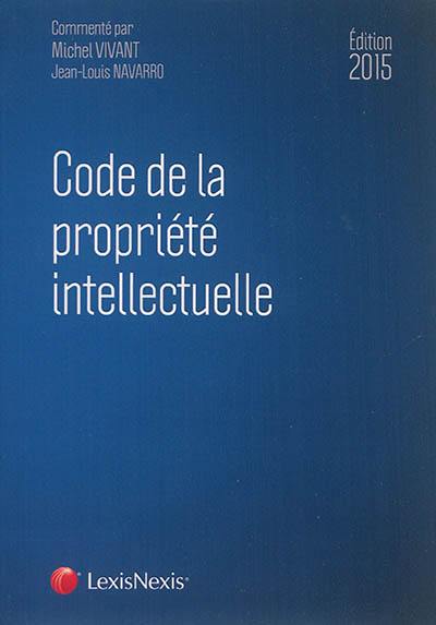 Code de la propriété intellectuelle 2015