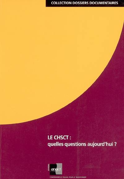 Le CHSCT : quelles questions aujourd'hui ?