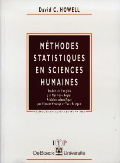 Méthodes statistiques en sciences humaines