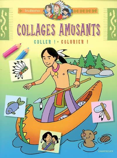 Collages amusants : coller ! colorier !