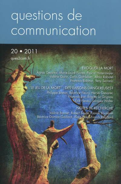 Questions de communication, n° 20. Evoquer la mort