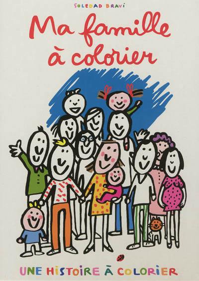 Ma famille à colorier