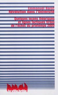 Révolution dans l'université : quelques leçons théoriques et lignes tactiques tirées de l'échec du printemps 2009