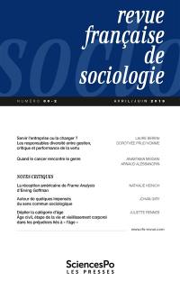 Revue française de sociologie, n° 60-2