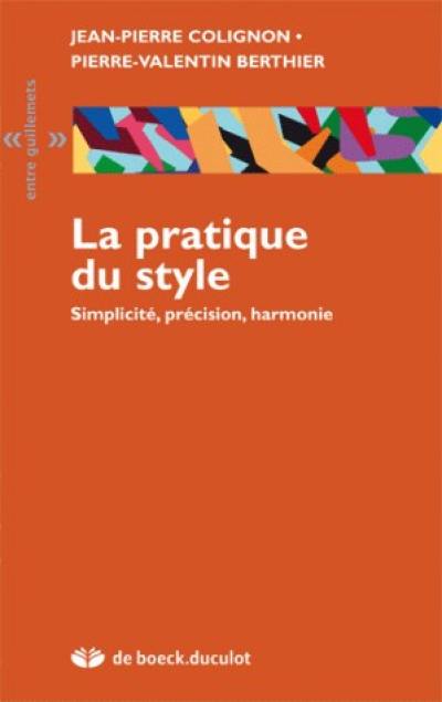 La pratique du style