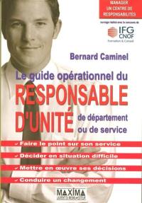 Le guide opérationnel du responsable d'unité, de département ou de service