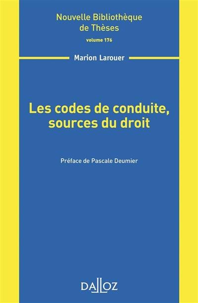 Les codes de conduite, sources du droit