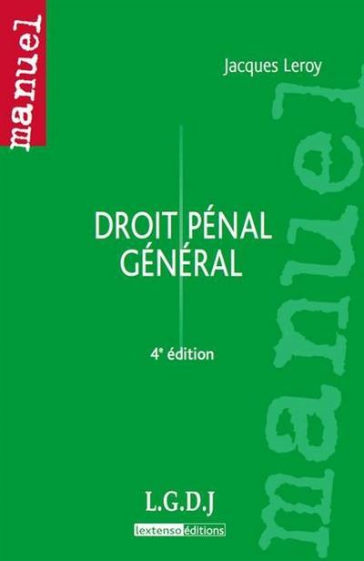 Droit pénal général