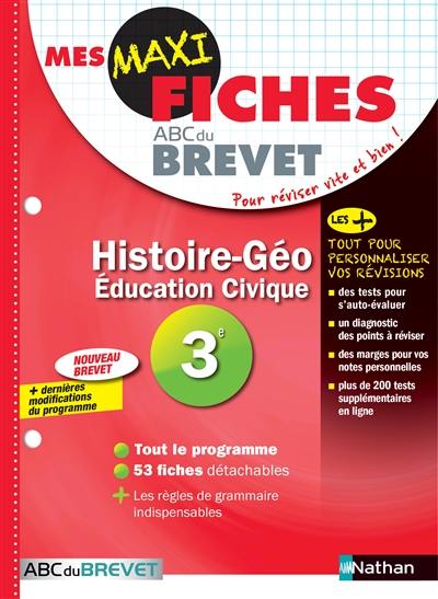 Histoire-géo, éducation civique, 3e