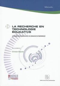 La recherche en technologie éducative : un guide pour découvrir un domaine en émergence