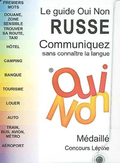 Le guide oui non, russe : communiquez sans connaître la langue