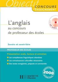 L'anglais au concours de professeur des écoles