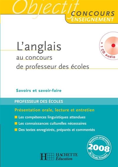 L'anglais au concours de professeur des écoles