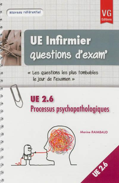 UE 2.6, processus psychopathologiques : les questions les plus tombables le jour de l'examen