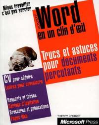 Word en un clin d'oeil : trucs et astuces pour documents percutants